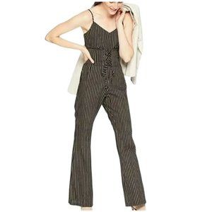 Cupcakes and‎ Cashmere Jumpsuit Size 6 Jaiden Black Rainbow Wide Leg Corset